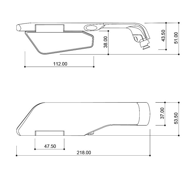 Огледала за мотор BARRACUDA SKIN AIR RACING_2